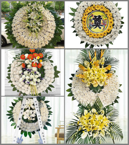 福建漳州平和县芦溪镇双峰村花圈速递